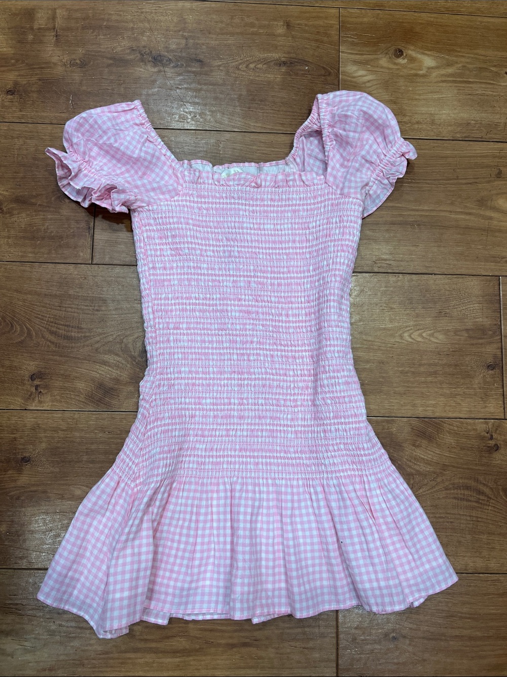 LoveshackFancy Tween Mosa Cotton Gingham Dress